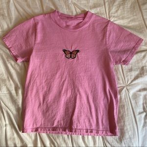 pink butterfly shirt